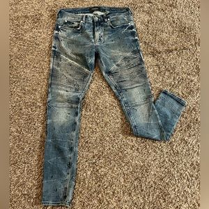 Pacsun distressed biker jeans